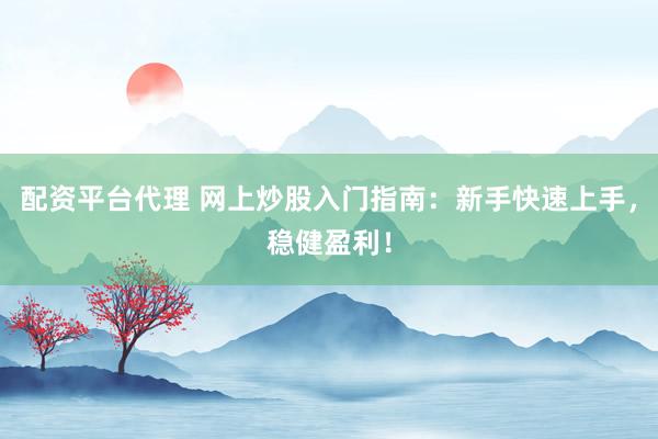 配资平台代理 网上炒股入门指南：新手快速上手，稳健盈利！