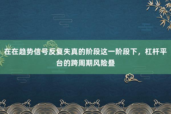 在在趋势信号反复失真的阶段这一阶段下，杠杆平台的跨周期风险叠