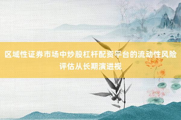 区域性证券市场中炒股杠杆配资平台的流动性风险评估从长期演进视