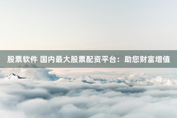 股票软件 国内最大股票配资平台：助您财富增值